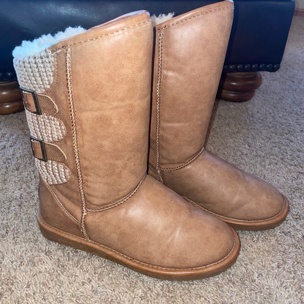 Women's Boshie Bearpaw Boot- Hickory Size 10